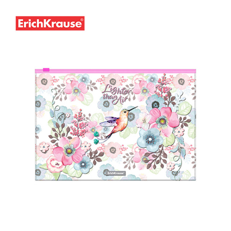 Папка со зип патент А4 Колибри Erich Krause